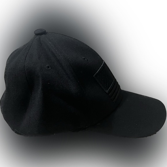 USA Men’s Women’s Embroidered Flag Hat in Black - Picture 3 of 14